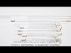 T5 150mm UVC Yg Menghapus Kuman Penyakit Lampu bohlam 8W 4 PIN Tabung Kuarsa Ujung Ganda