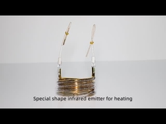UVIR Disesuaikan Cincin Elemen Pemanas Berbentuk Tabung Radiator Berlapis Emas 2700w 380v