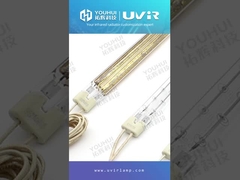 TC04 THG101279 Halogen pemanas Lampu lapisan emas Twin Tube lampu inframerah untuk mesin cetak 3D