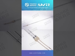 11x23mm halogen IR lampu tabung inframerah lapisan emas tabung kembar lampu pemanas kuarsa