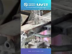 Emitor Inframerah Halogen Tabung Kembar gelombang pendek Putih Keramik Lampu IR dekat