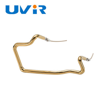 Tabung Pemanasan InfraMerah Kuarsa Lapisan Emas 150-6000W