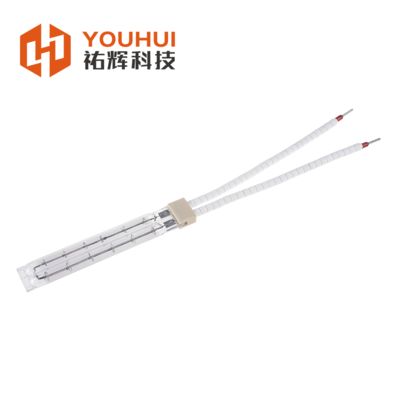 200-4000W Twin Tube Infrared Heating Lamp dengan umur 3000-5000h dan Tegangan 55-575V