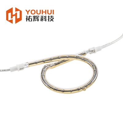 240V 1600W Ring Shape Quartz Infrared Heating Lamp dengan Energy Efficient Quartz Tube