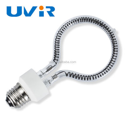 Harga yang bagus Lampu Pemanas Inframerah Serat Karbon Bening 500W Gelombang Sedang on line