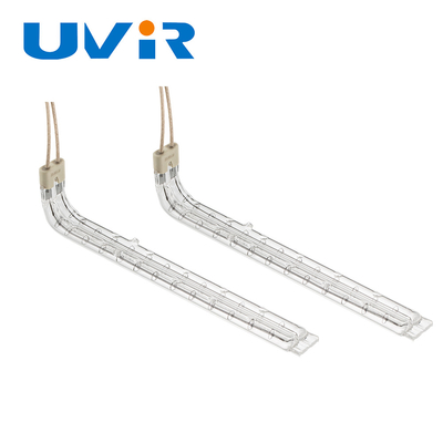 Harga yang bagus Tabung Pemanasan Halogen Kuarsa Ganda Transparan 45-480V on line