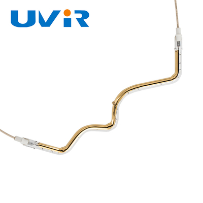 Harga yang bagus Tabung Quartz Infrared Heating Element berlapis emas 1050W on line