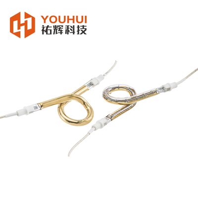 Lampu Pemanas Inframerah Gelombang Pendek Cincin dengan Masa Pakai 5000 Jam, Kaca Kuarsa Kemurnian Tinggi, dan Diameter yang Dapat Disesuaikan 39-600mm