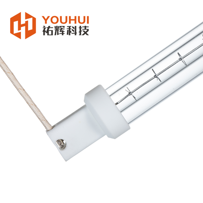 Efisiensi Tinggi Elemen Pemanasan Kuarsa Berlapis Emas Lampu Halogen InfraMerah dengan Waktu Tanggapan 1s dan Suhu Filament 1100-2600°C