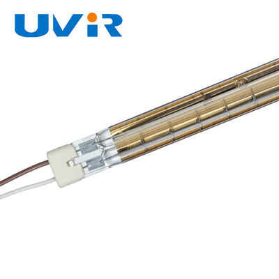 Harga yang bagus Lampu Panas Kuarsa Gelombang Pendek 400V 5400W 11x23mm Emas Reflektor on line