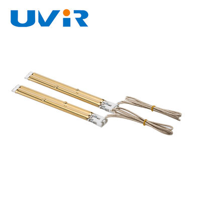 Harga yang bagus 1338W Gold Dilapisi Kuarsa Inframerah Tabung Lampu Panas on line