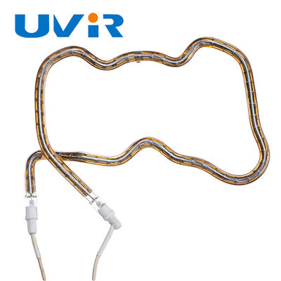 Harga yang bagus Tabung Pemanas Inframerah Gelombang Pendek Berlapis Emas Berbentuk 3D 150-6000W on line