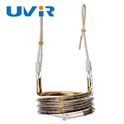 UVR Disesuaikan Cincin Berbentuk Elemen Pemanas Tabung Radiator Dilapisi Emas 2700w 380v
