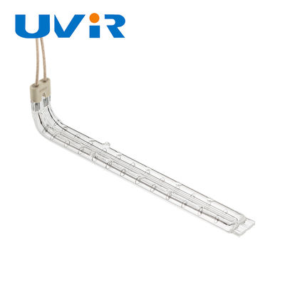 Bentuk U 150-6000W Kuarsa Kemurnian Tinggi Inframerah Heating Element Tube Halogen Kuarsa Kaca Lampu