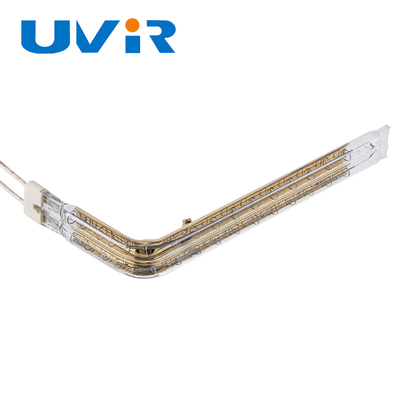 45-480v Disesuaikan Heat Lamp Tube Gold Coating Elemen Inframerah