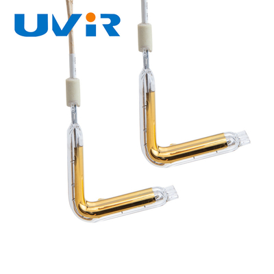 Good price Gold Coated L Type Halogen Infrared Quartz Tube Untuk Pemanasan Pengelasan Plastik on line