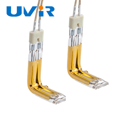 Lampu Pemanas InfraMerah Halogen Kuarsa Lapisan Emas 1380W 230V