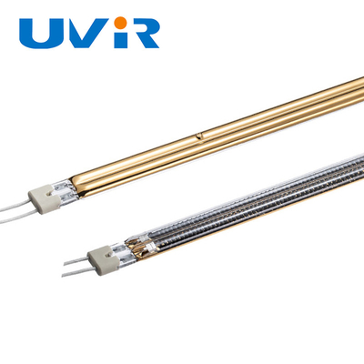 Harga yang bagus Carbon Medium Wave Half Gilded Infrared Heating Tube Lamp on line