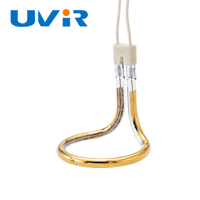 Semi Cincin Emas Gelombang Pendek Lampu Pemanas Inframerah Cincin Radiator