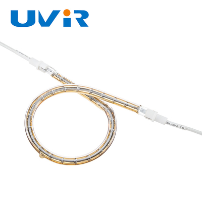 Annular Oval Omega Lampu Pemanas Inframerah, Radiator Inframerah Gelombang Pendek / Sedang