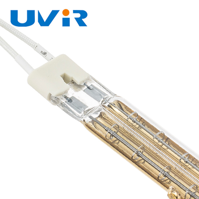 Harga yang bagus Lampu inframerah gelombang pendek berlapis emas Twin Tube 3500W on line