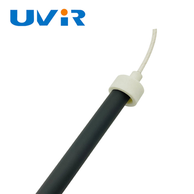 1500w Quartz Tube Infrared Lamp 50-500mm Long Wave Black Tube Untuk Penggunaan Industri