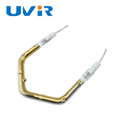 Tabung Pemanas Inframerah Serbaguna 150-6000W dengan Tegangan 45-480V dan Reflektor Emas untuk Proses Industri