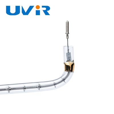 200-4000W U-tipe Kuarsa Heater Halogen Tube, 2D Jelas Lampu Ir Gelombang Pendek
