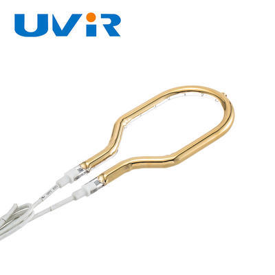 Good price 200-6000W Power Ring Quartz Infrared Lamps dengan Customized Gold Coated Single Tube Heating Accessories on line