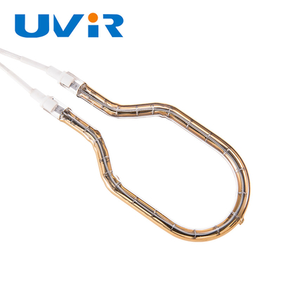 Good price 55-575V Input Voltage Clear Quartz Tube Shortwave Infrared Lamps dengan Gold Reflector on line