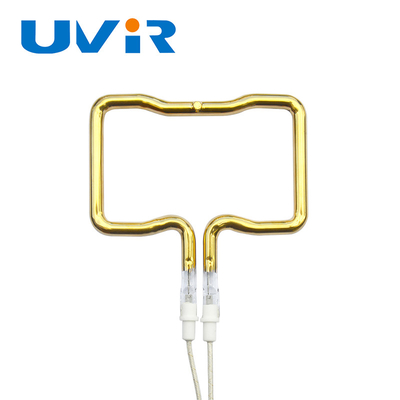3D Single Tube Gold Coating Infrared Heating Element Tube Lengan Gelombang dan Dimensi yang Dapat Dikustomisasi