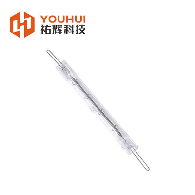 kualitas Single Tube Clear Quartz Infrared Lamps untuk pemanasan dan pengeringan industri pabrik
