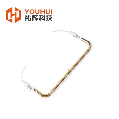 Harga yang bagus Tipe U Single Infrared Heating Heater Tube Lamp Halogen Quartz Lamp Plating Emas on line