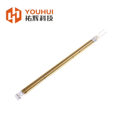 Harga yang bagus Lampu InfraMerah Tungsten Tabung Kembar Berlapis Emas 1000W 220V on line