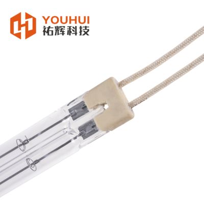 Lampu Infrared Tabung Kembar Kuarsa Jelas 200-6000W 55-575V TC01 Base