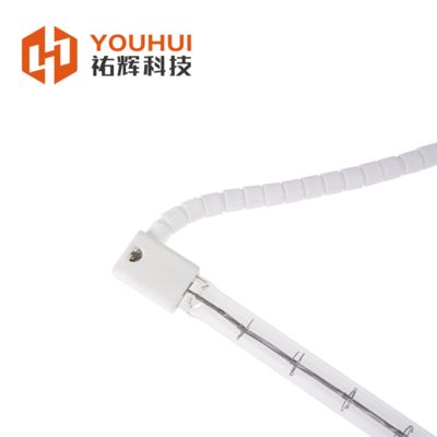 SK15 Base 200-4000W Quartz Halogen Infrared Heater Lamp dengan Panjang Gelombang 1-2μm dan Waktu Kerja 5000h untuk Pemanasan Industri