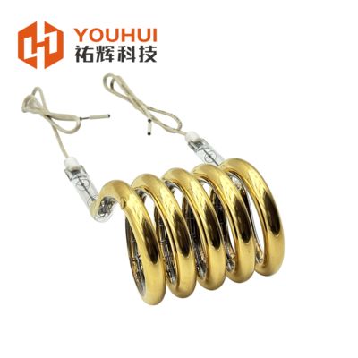 Harga yang bagus 24-575V Voltage 39-600mm Outside Diameter 1100-2600℃ Filament Temperature Ring Infrared Lamp Circular Infrared Heater Tube on line