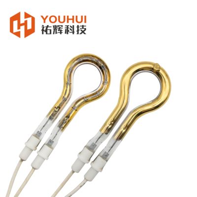 Harga yang bagus Single Tube Short Wave Gold Coating Infrared Heating Element Tube 150-6000W with 85% Heat Efficiency and 5000-20000h Lifespan on line