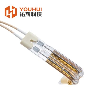 OEM L-Bentuk Infrared Heating Element Tube 600W 85% Efisiensi