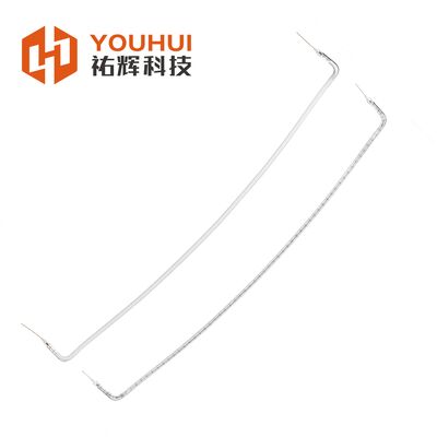 Harga yang bagus Lampu pemanas halogen berlapis putih dengan umur 10000-20000h dan suhu filamen 1100-2600°C untuk pemanasan inframerah yang optimal on line