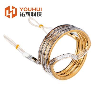 Harga yang bagus Lampu Pemanas Inframerah Kuarsa Tabung Tunggal 3D Berlapis Emas 8-14mm dengan Masa Pakai 5000-20000 Jam Tabung Halogen on line