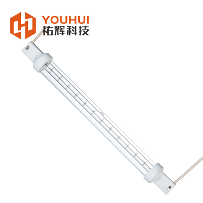 Harga yang bagus Industrial Single Tube Short Wave Infrared Halogen Lamp dengan umur 5000h, suhu filamen 1100-2600°C dan daya 200-4000W on line