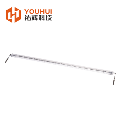 OEM Custom 5000h Lifetime 1s Response Time 1100-2600°C Suhu Filament Kuarsa Infrared Halogen Heater Lamp