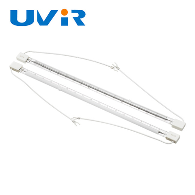 SK18 Putih reflektor lampu tabung inframerah tunggal 3000W 400V kuarsa lampu pemanas inframerah