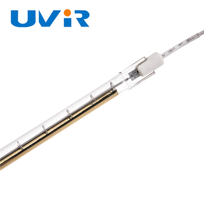 Harga yang bagus Lampu Inframerah Haolgen Quartz 230V 600W R7S Lapisan Emas Untuk Pemanasan on line
