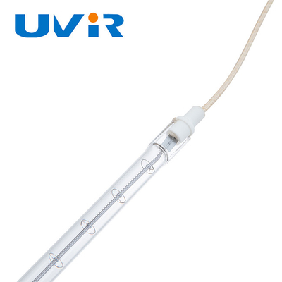 RS Gelombang Pendek Clear Quartz Tube Lampu Pemanas inframerah 230V 500W untuk Pengeringan