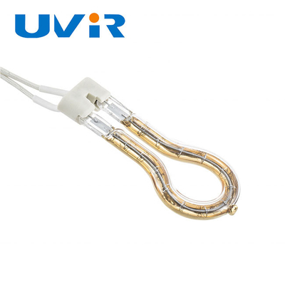 Good price Lampu Inframerah Cincin Reflektor Emas, Lampu Panas Gelombang Pendek 115V 200W on line