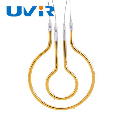Good price Emas Reflektor Melingkar Lampu Inframerah Tabung Kuarsa Gelombang Pendek on line
