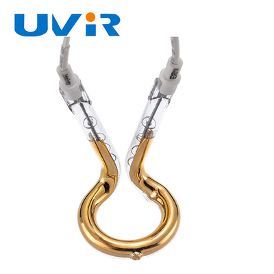 Harga yang bagus Lampu Inframerah Cincin Emas 650W 240V OD 52mm Pemanasan Gelombang Pendek on line