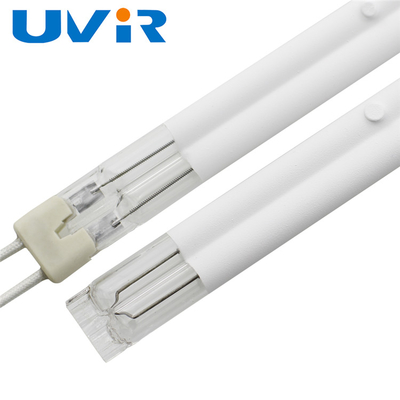 Good price Lampu Inframerah Tabung Kembar Kuarsa Putih Dengan Efisiensi Panas 500mm on line